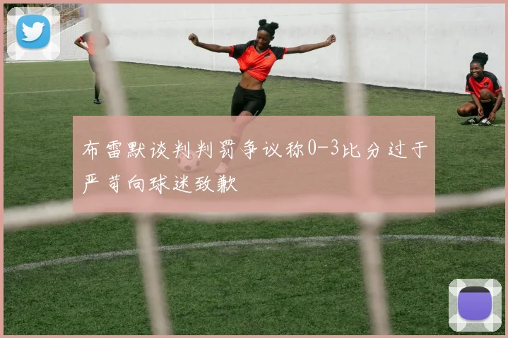 布雷默谈判判罚争议称0-3比分过于严苛向球迷致歉